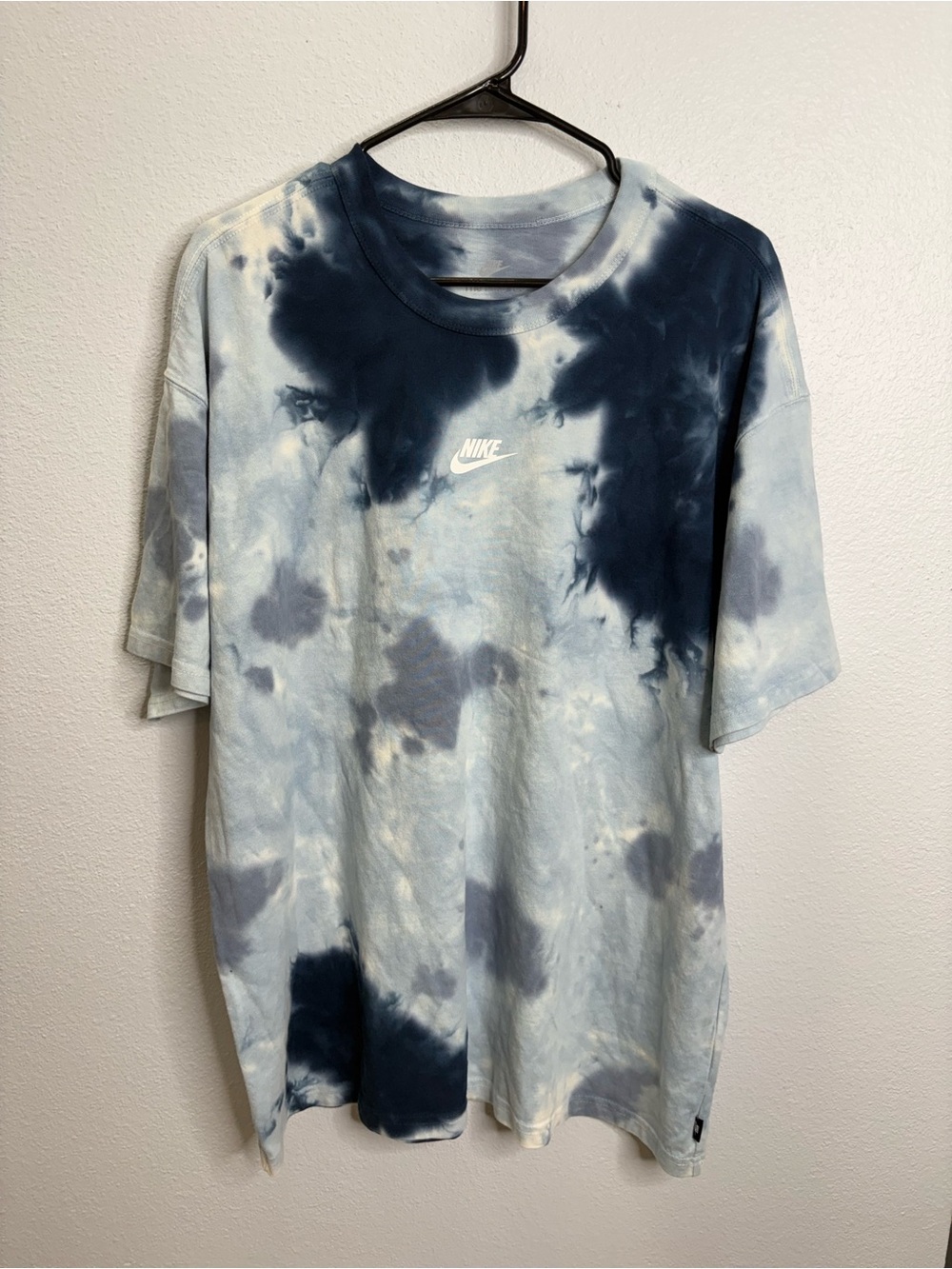 Nike Size Large The Nike Tee Blue Tie Dye